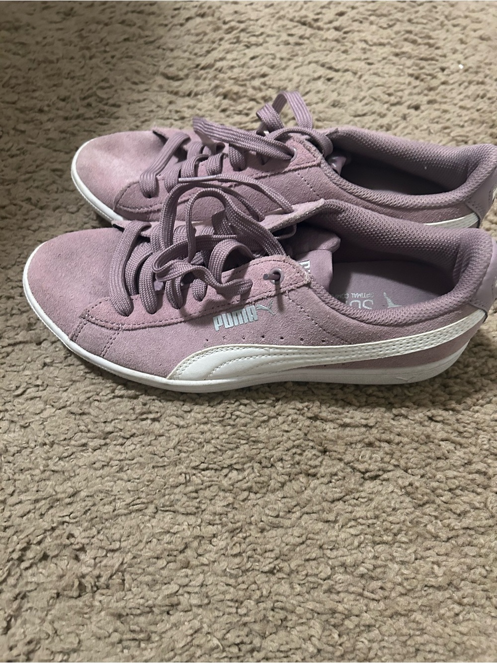 Puma Women's Suede Sneakers in Mauve - Picture 2 of 4